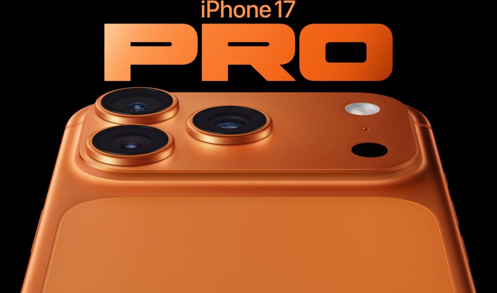iPhone 17 Pro showing sleek design, vibrant Super Retina display, and advanced camera system.