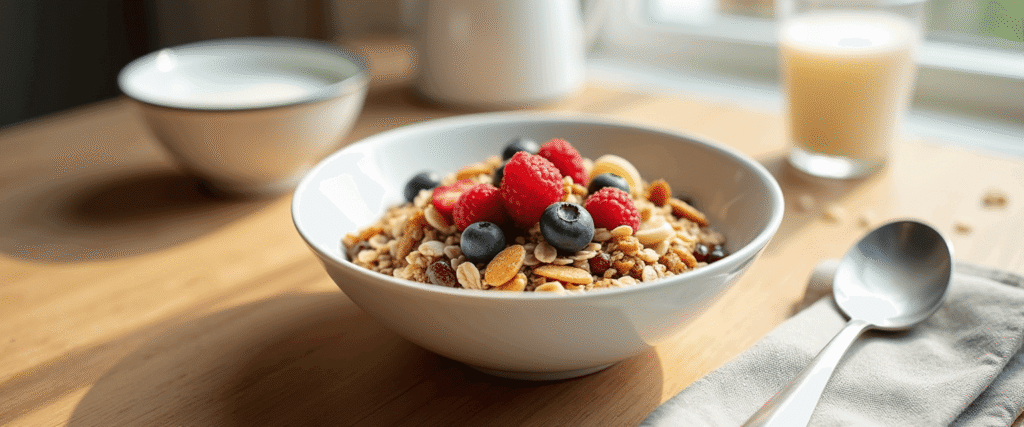 healthy breakfast ideas with muesli, meal prep with muesli recipes