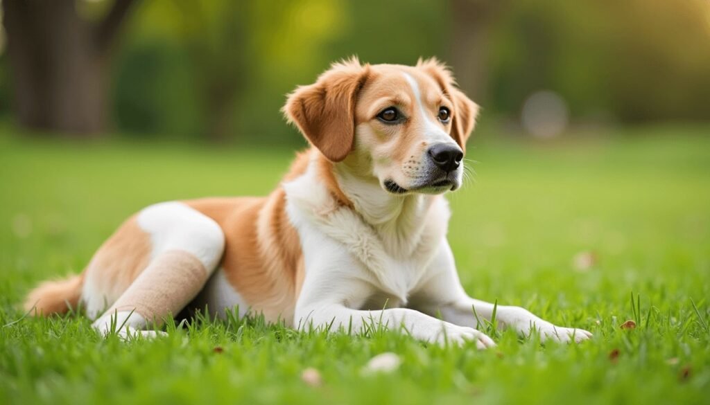 yunnan baiyao for dogs: Dog recovering comfortably after treatment