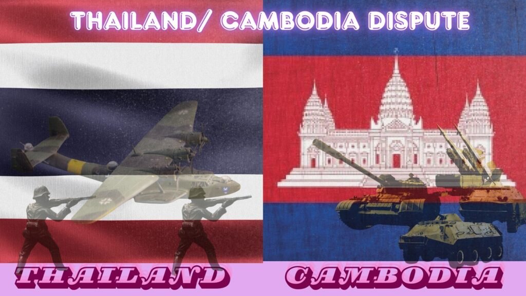 travel advisory for Thailand Cambodia border: Thailand–Cambodia border dispute illustration highlighting regional security tensions.