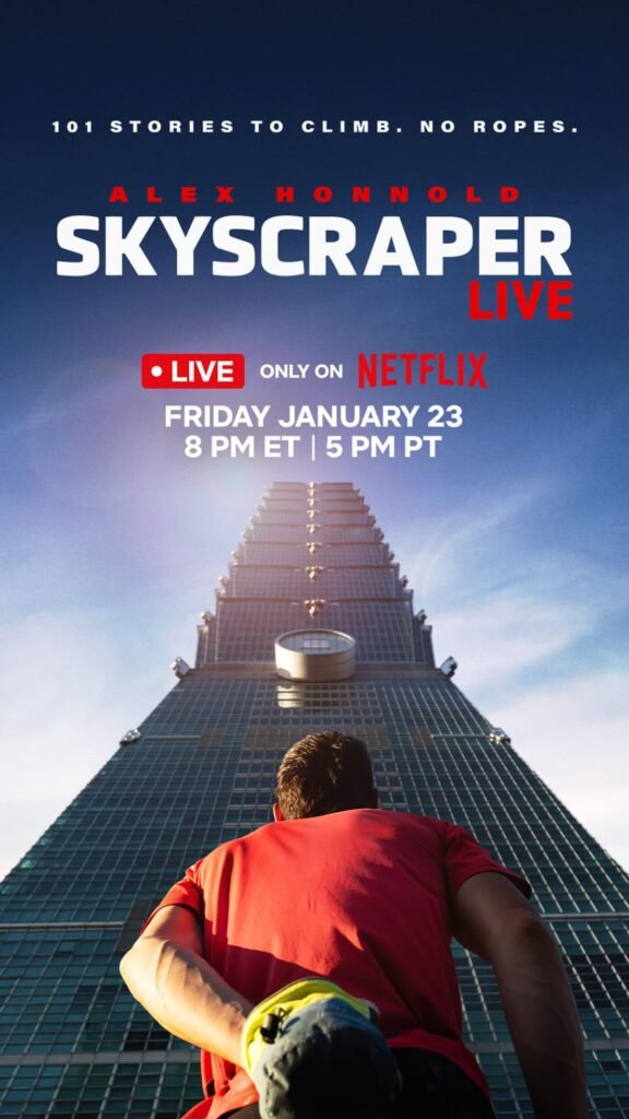 Alex Honnold Skyscraper Live - Towering Taipei 101 skyscraper