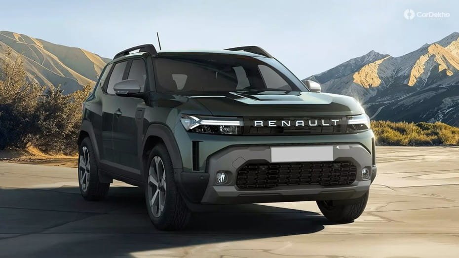 Renault Duster 2026 India launch - Dark green Renault Duster SUV