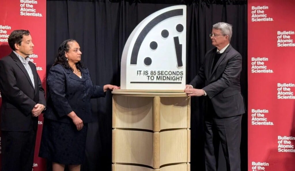 Doomsday Clock 2026 time.