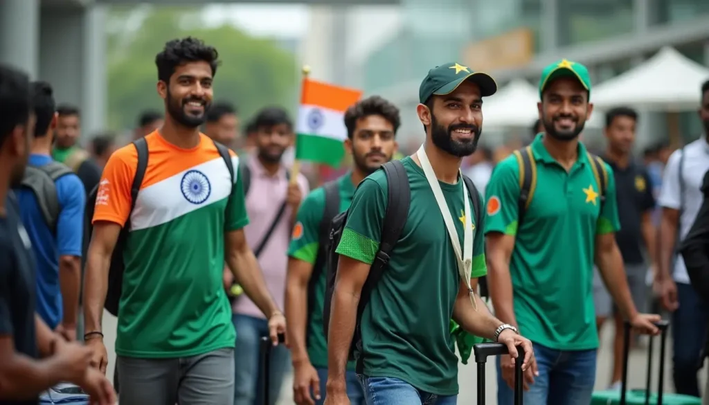 Indian and Pakistani cricket fans travel anywhere to support their country